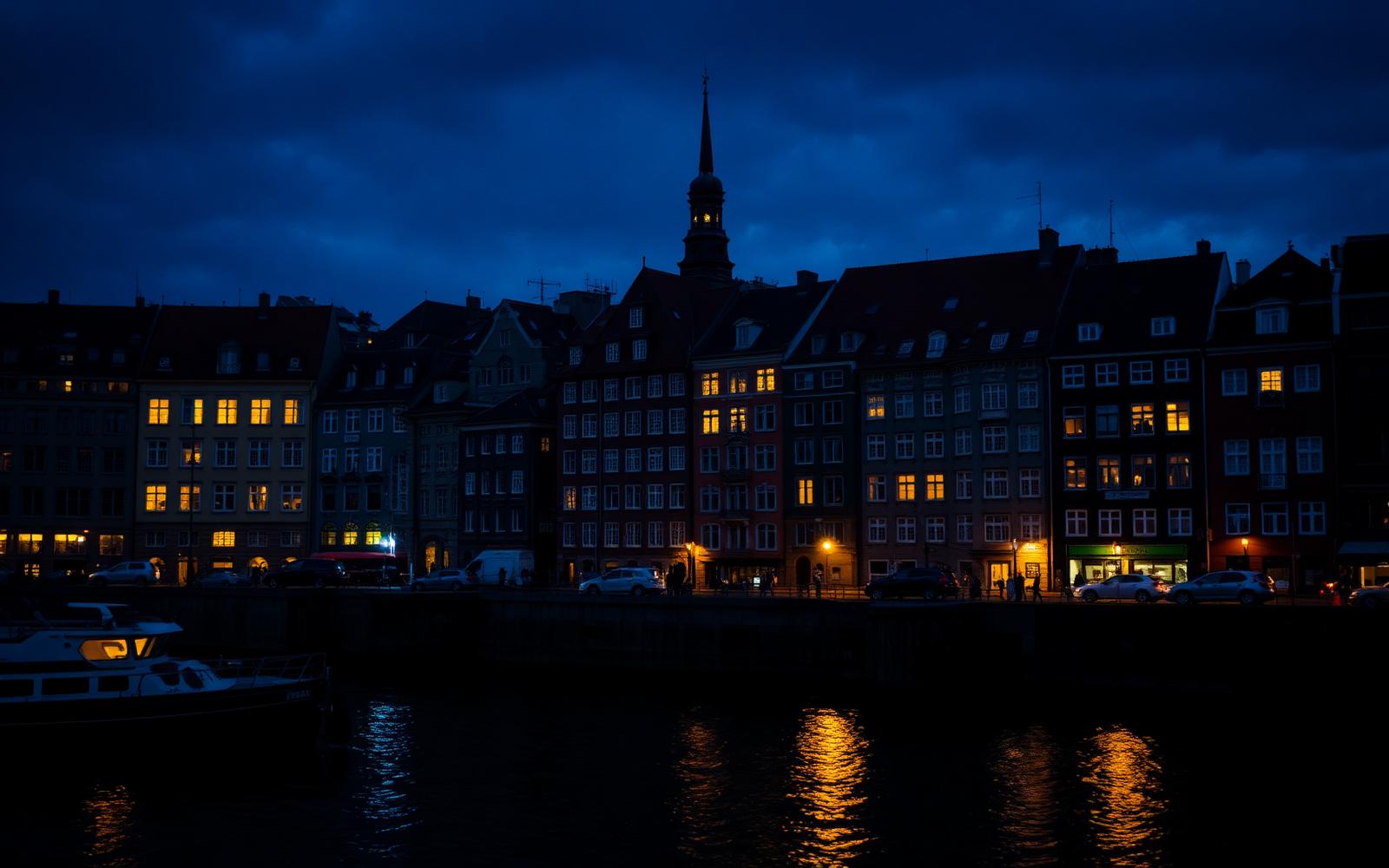 Stockholm i kvällsljus